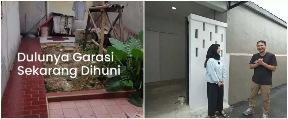 9 Potret garasi diubah jadi hunian mungil ini interiornya compact, ada space buat taman di dalam rumah