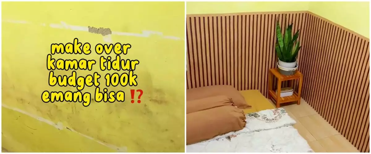 Cara praktis samarkan dinding kusam modal cuma di bawah Rp 100 ribu, kamar tidur auto jadi estetik