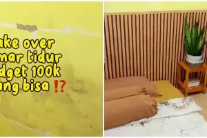 Cara praktis samarkan dinding kusam modal cuma di bawah Rp 100 ribu, kamar tidur auto jadi estetik