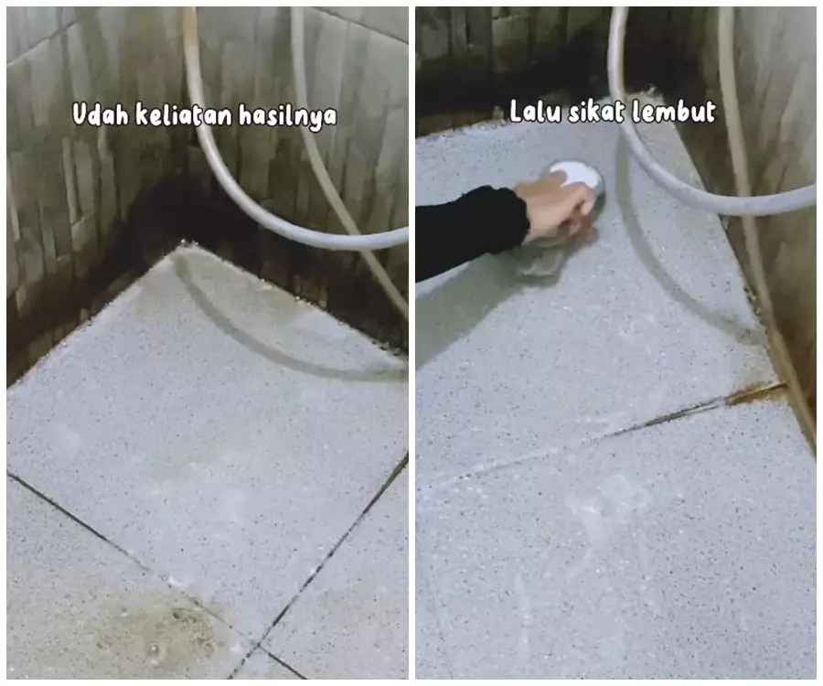 trik basmi kerak di lantai kamar mandi dalam 5 menit © Instagram trik basmi kerak di lantai kamar mandi dalam 5 menit © Instagram