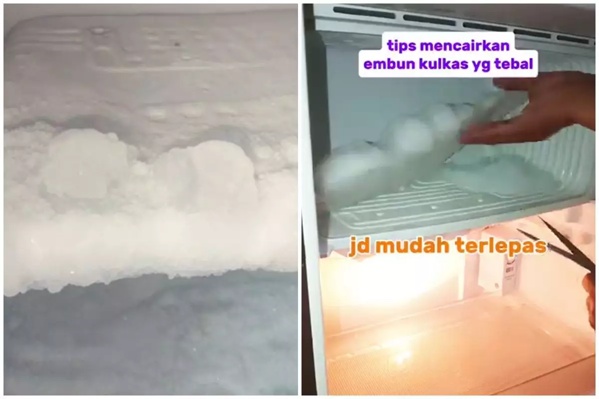 Bikin tak sulit dicongkel, ini trik ampuh bersihkan bunga es di freezer pakai 1 bahan dapur