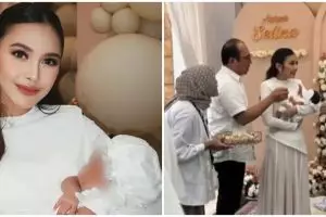 9 Momen akikah baby Selina dan Mahalini, digelar sederhana undang anak yatim
