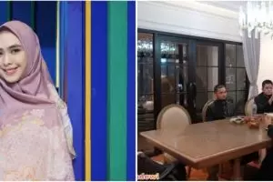 Ada pintu sekat untuk tamu pria, 11 potret ruang makan Oki Setiana Dewi Huniannya bernuansa islami