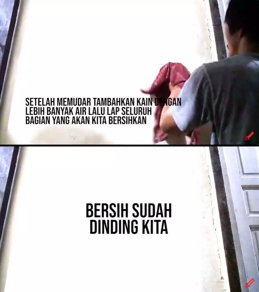 trik bersihkan coretan spidol di dinding © 2025 YouTube