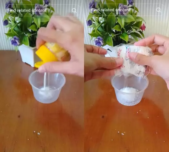 bersihkan noda membandel di lantai kamar mandi © TikTok