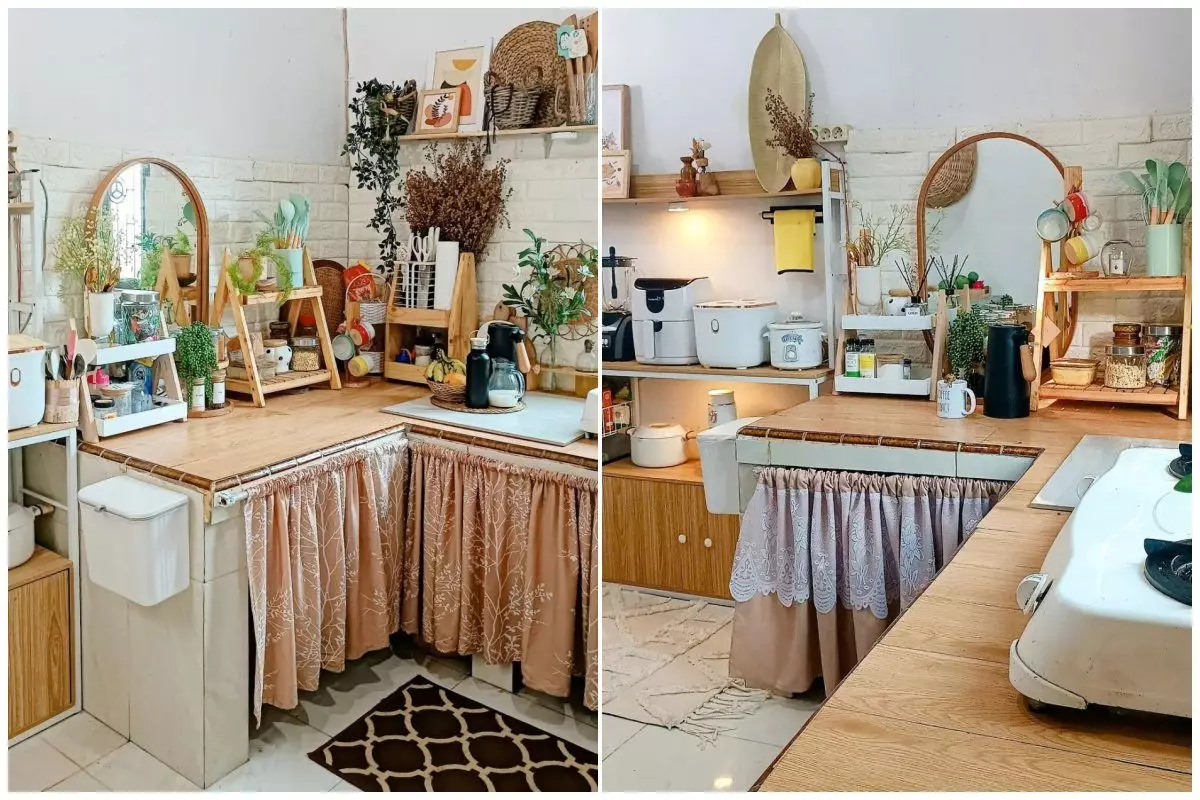 Elegan meski tanpa kitchen set, 10 potret dapur Japandi ini visualnya yang estetik bikin betah