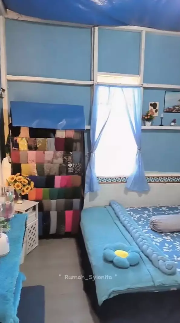 rumah kontrakan beratap seng homey © TikTok rumah kontrakan beratap seng homey © TikTok