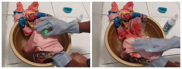 trik bersihkan bintik hitam di sarung bantal © YouTube