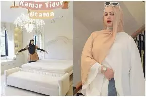 Tasyi Athasyia makeover kamar tidur mewahnya, intip 10 potretnya, furnitur serba warna emas