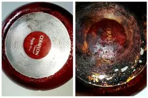 Trik ampuh hilangkan kerak gosong di pantat teflon tanpa digosok sitrun, pakai 3 bahan sederhana