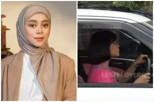 9 Potret lawas Lesty Kejora saat belajar nyetir mobil, gayanya bikin salfok disebut mirip Anjali