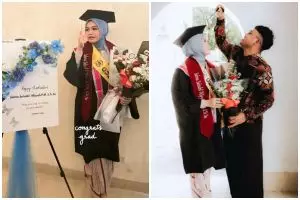 Wisuda saat puasa, begini 9 momen kelulusan sarjana Salma Salsabil, raih predikat cumlaude