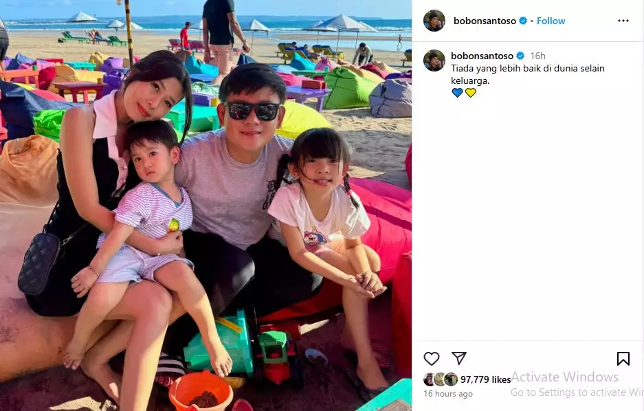 istri bobon santoso tak tahu suaminya mualaf  © 2025 Instagram istri bobon santoso tak tahu suaminya mualaf  © 2025 Instagram