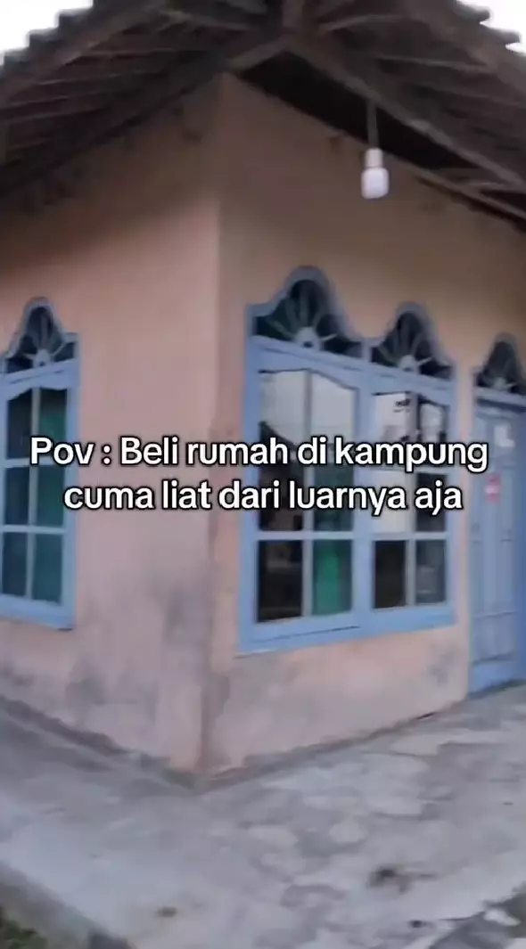 beli rumah di kampung tanpa cek dalamnya © TikTok
