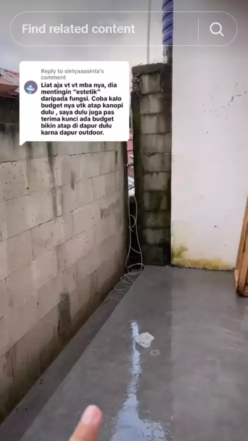bikin dapur rumah subsidi tuai cibiran © TikTok bikin dapur rumah subsidi tuai cibiran © TikTok