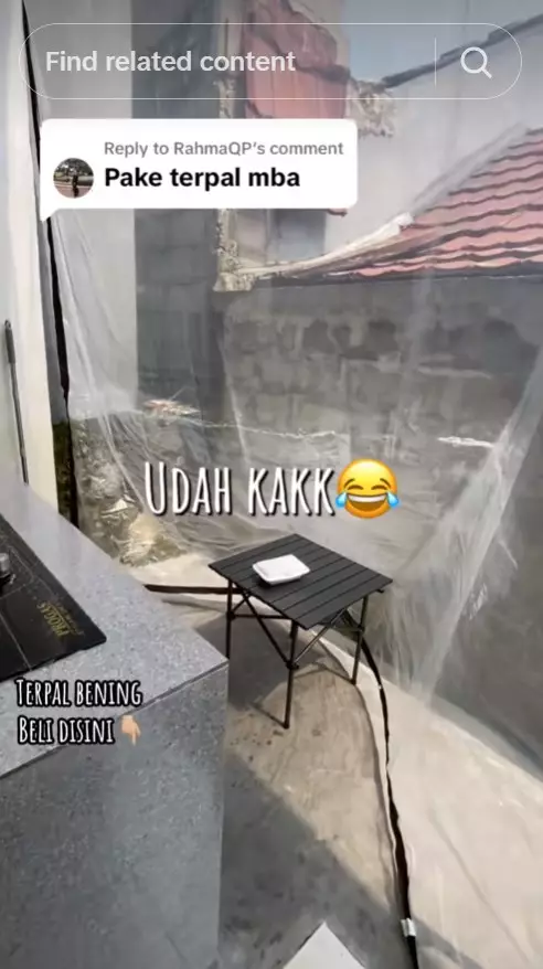 bikin dapur rumah subsidi tuai cibiran © TikTok bikin dapur rumah subsidi tuai cibiran © TikTok