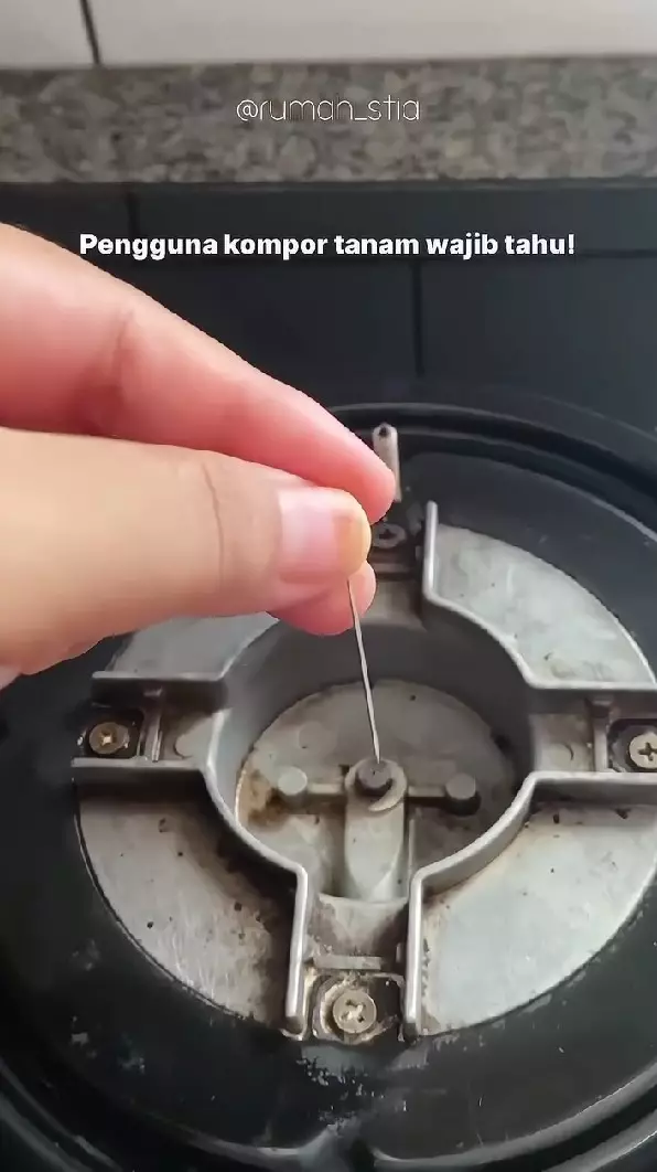 trik simpel api kompor tanam tidak menyala © Instagram