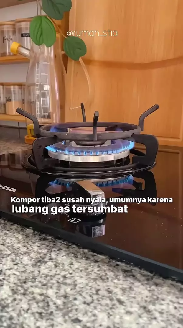 trik simpel api kompor tanam tidak menyala © Instagram