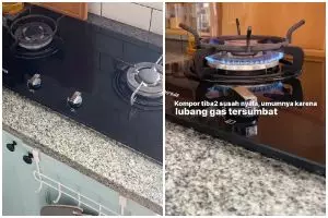 Tak usah panggil teknisi, ini trik simpel atasi api kompor tanam tidak menyala pakai 1 alat sederhana