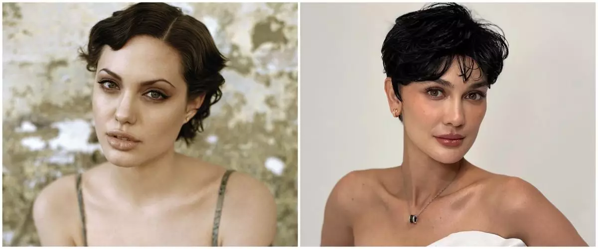 9 Potret Luna Maya tampil manglingi usai potong rambut bondol, dipuji mirip Angelina Jolie