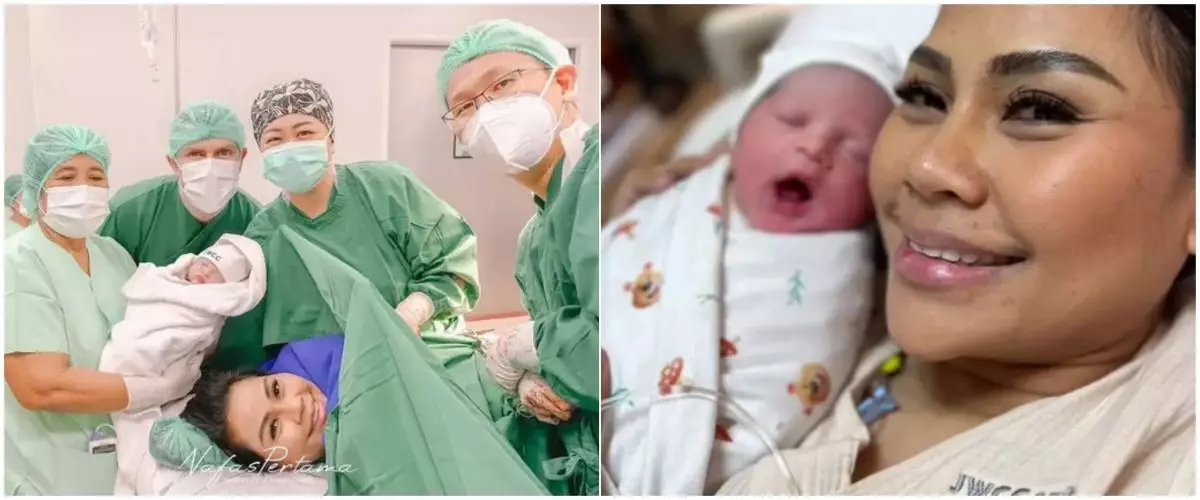 7 Momen haru Nana Ricardo melahirkan setelah 16 tahun menanti, ungkap arti nama sang anak
