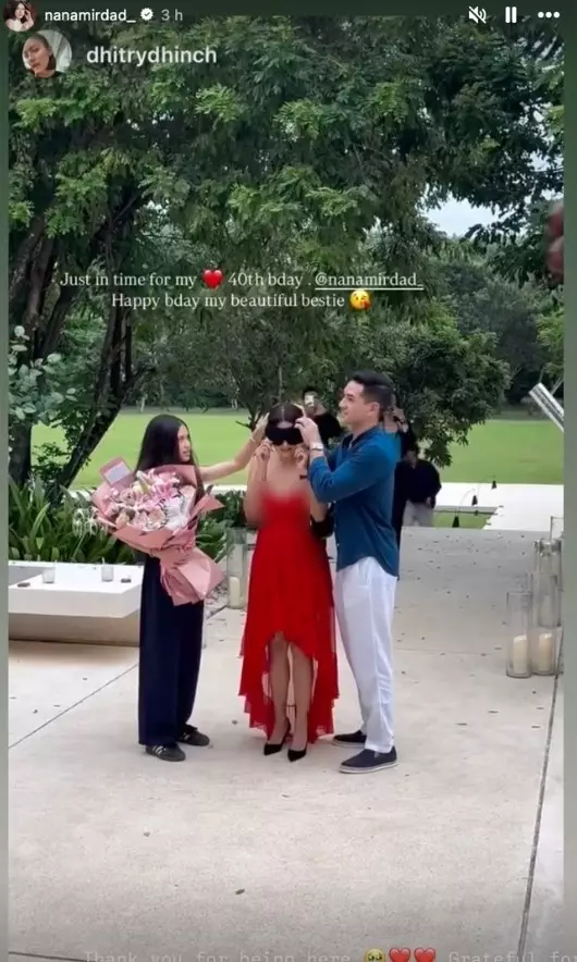 Nana Mirdad ulang tahun ke-40 © Instagram Nana Mirdad ulang tahun ke-40 © Instagram