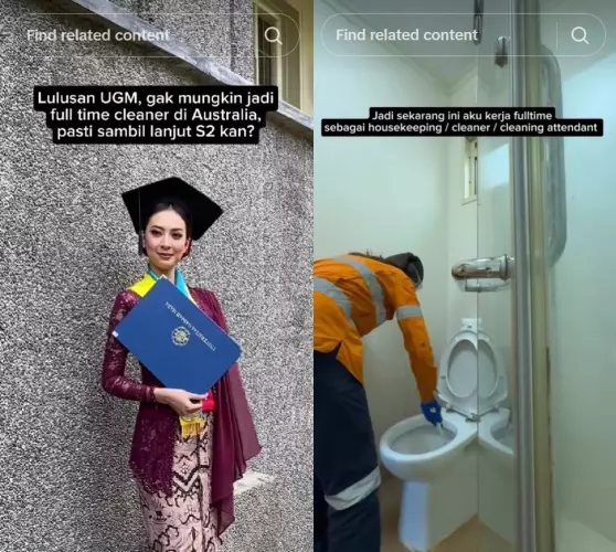 wanita UGM cumlaude pamer hasil fantastis © TikTok