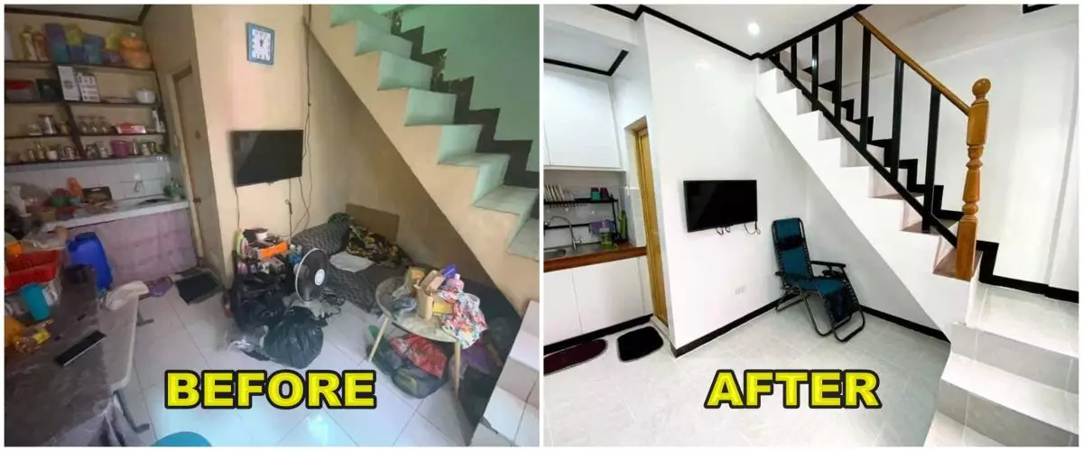 Awalnya berantakan dan semrawut, begini 11 before-after rumah mungil dua susun jadi minimalis modern