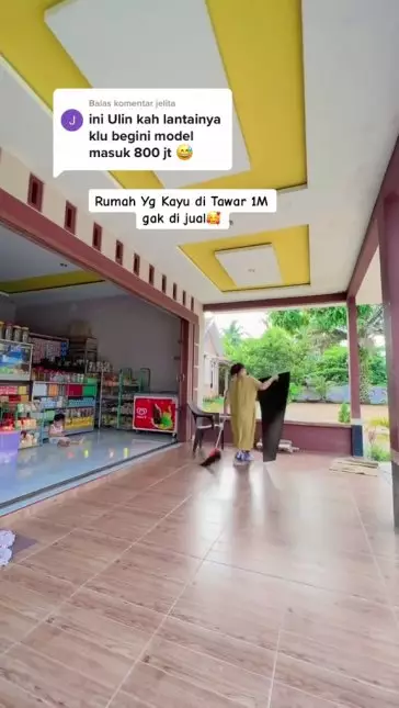 rumah kayu 1 miliar © TikTok