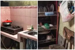 Dapur kumuh mertua dimakover jadi lebih estetik dan modern, 11 potretnya bikin jadi menantu idaman