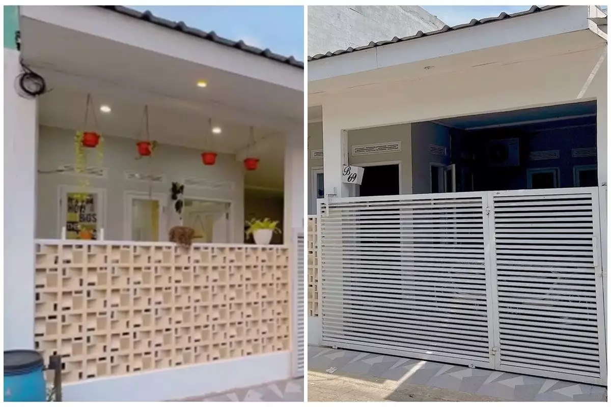 Dari luar tampak pendek, penampakan rumah mini ini punya teras sempit tapi cantik, intip 11 potretnya