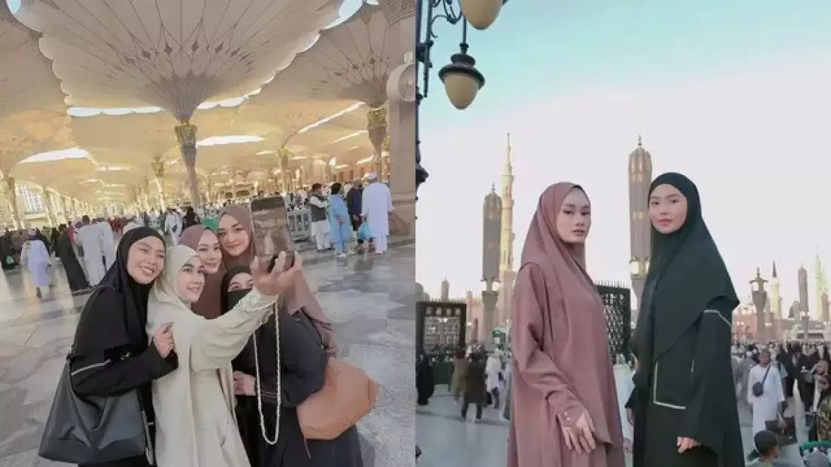 Dikenal circle solehah, 7 potret geng Butterfly kumpul di Madinah usai umrah