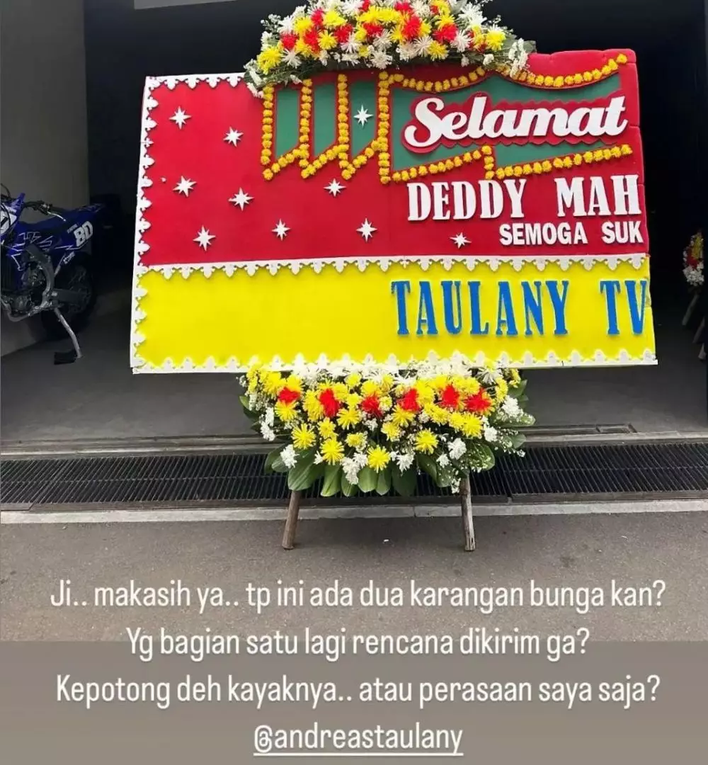 karangan bunga andre taulany untuk seleb berbagai sumber karangan bunga andre taulany untuk seleb berbagai sumber