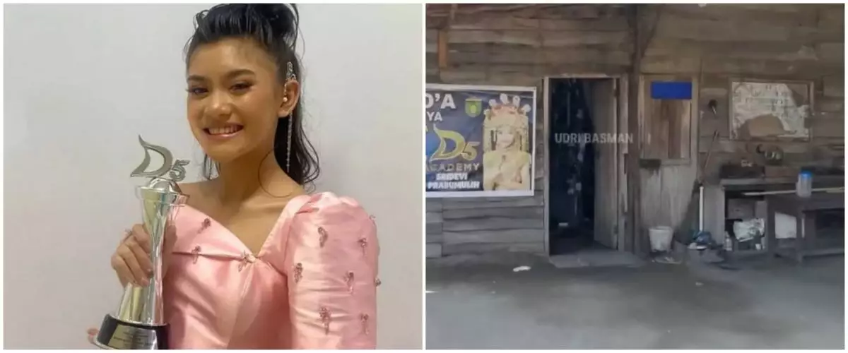 Kamar mandinya pakai drum berkarat, begini 11 potret rumah berlantai tanah Sridevi juara D'Academy 5