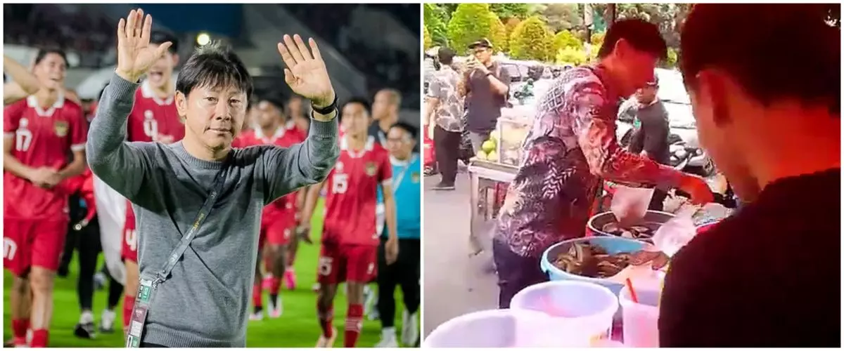 Indonesia keok 5-1 dari Australia, video Shin Tae-yong war takjil ini viral
