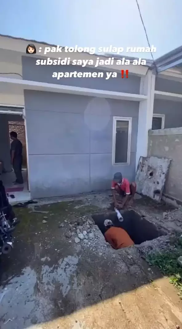 Rumah subsidi rasa komersil usai makeover © TikTok