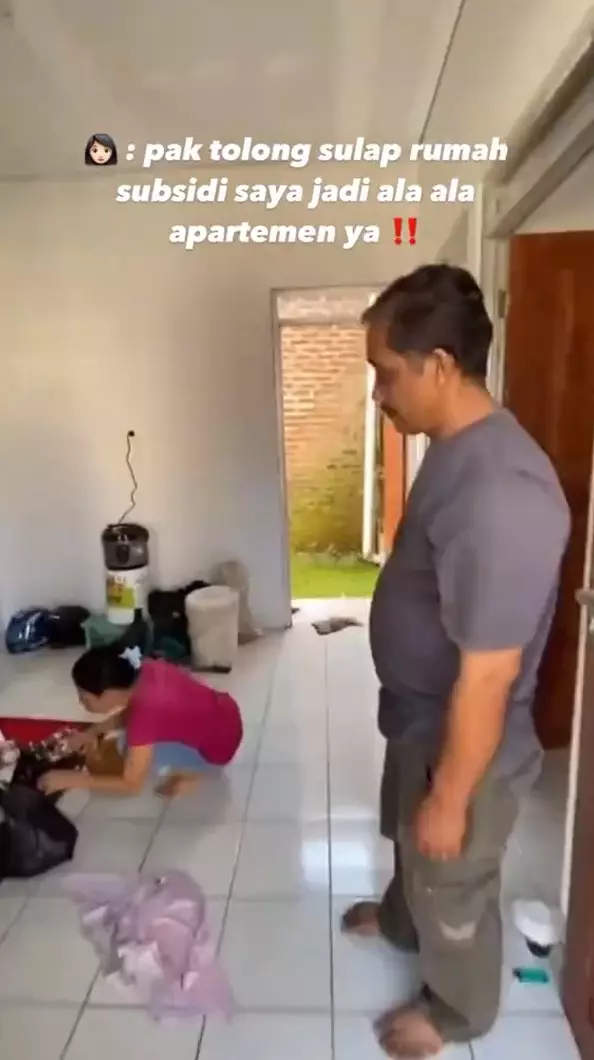 Rumah subsidi rasa komersil usai makeover © TikTok