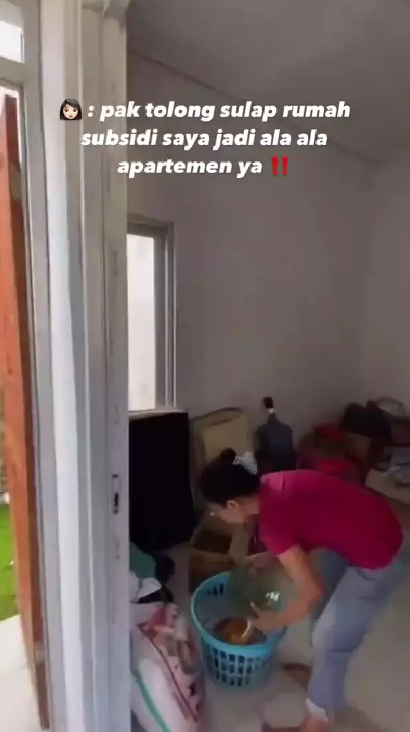 Rumah subsidi rasa komersil usai makeover © TikTok