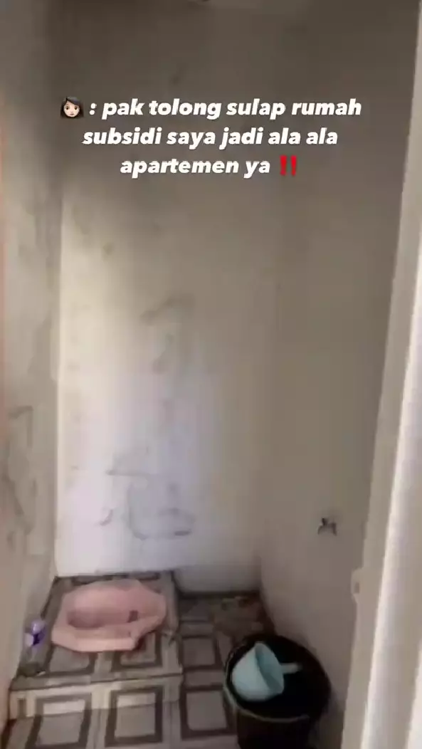Rumah subsidi rasa komersil usai makeover © TikTok