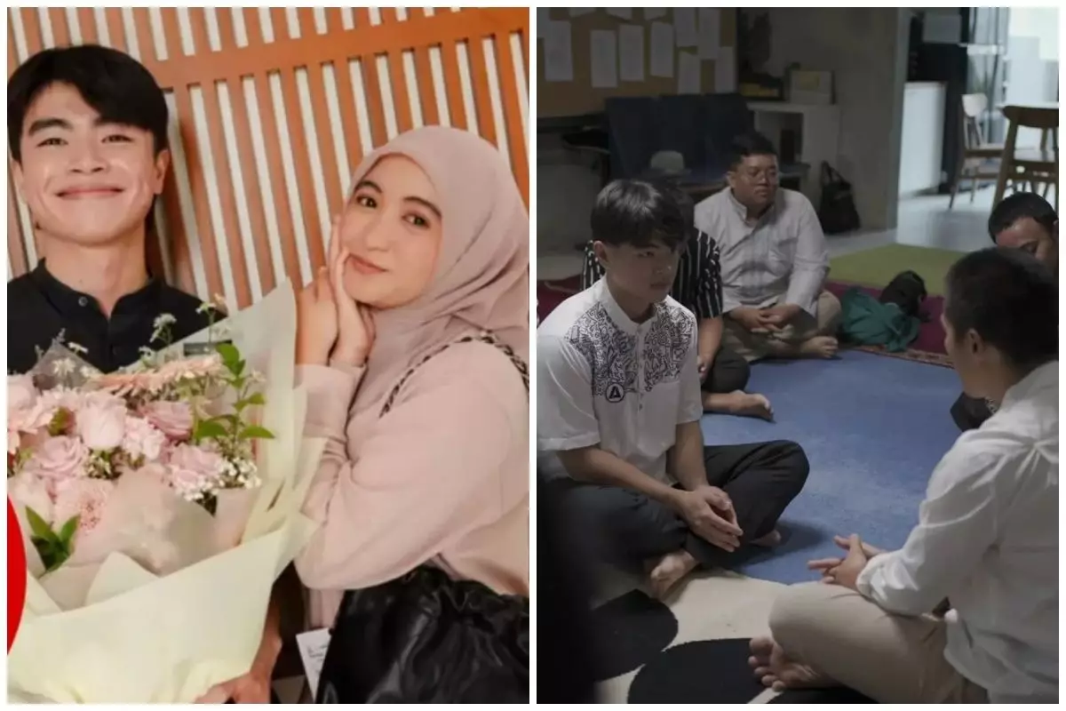 Steven Wongso pacar Arafah Rianti mualaf, 9 momennya mantap ucap syahadat dipandu Ustaz Felix Siauw