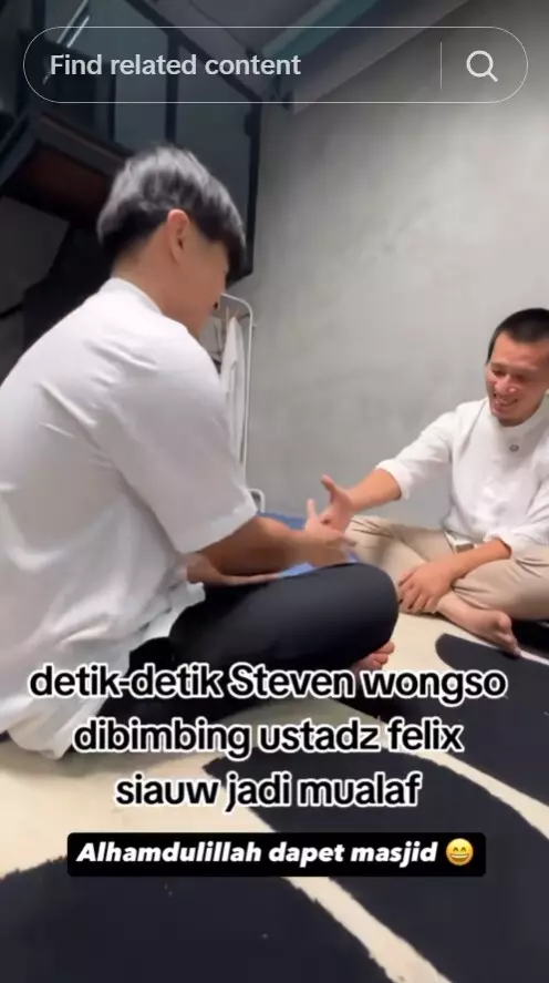 Steven Wongso mualaf © berbagai sumber Steven Wongso mualaf © berbagai sumber