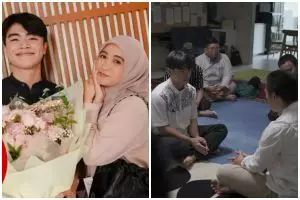 Momen bahagia Steven Wongso pacar Arafah Rianti resmi mualaf di malam ke-23 Ramadhan