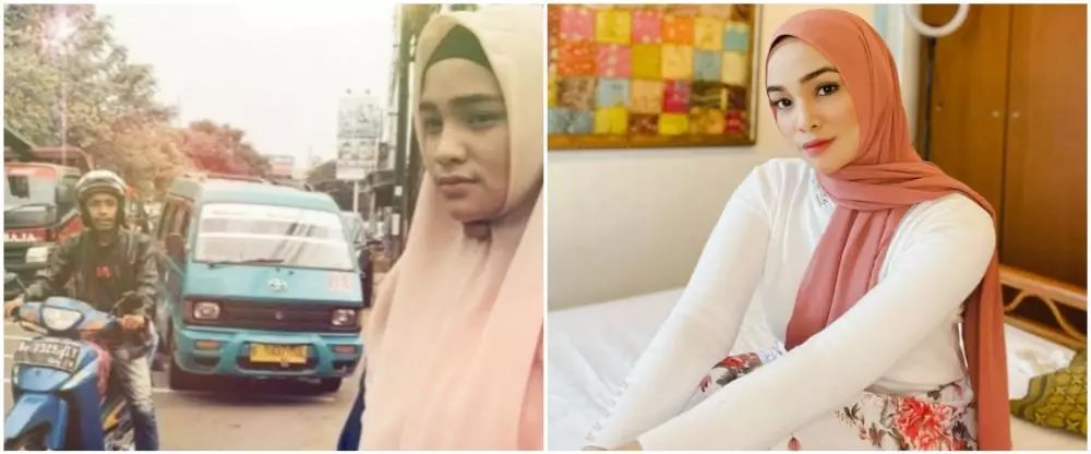 Potret dulu dan kini wanita Mas Pur © berbagai sumber