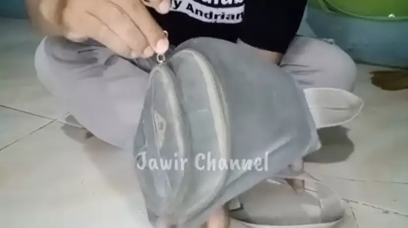 memperbaiki resleting tas rusak YouTuber jawir channel