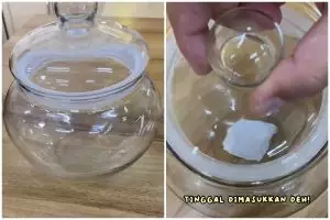 Tak perlu direndam lama, ini trik cuci toples agar bebas bau tengik hanya gunakan 3 bahan dapur