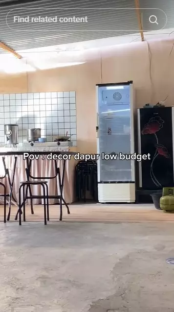 makeover low budget dapur atap seng © TikTok