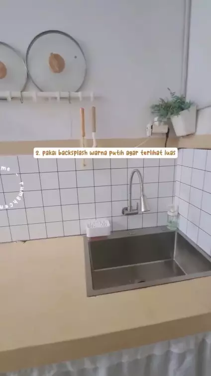 Dapur rumah subsidi makeover jadi plong © Instagram Dapur rumah subsidi makeover jadi plong © Instagram