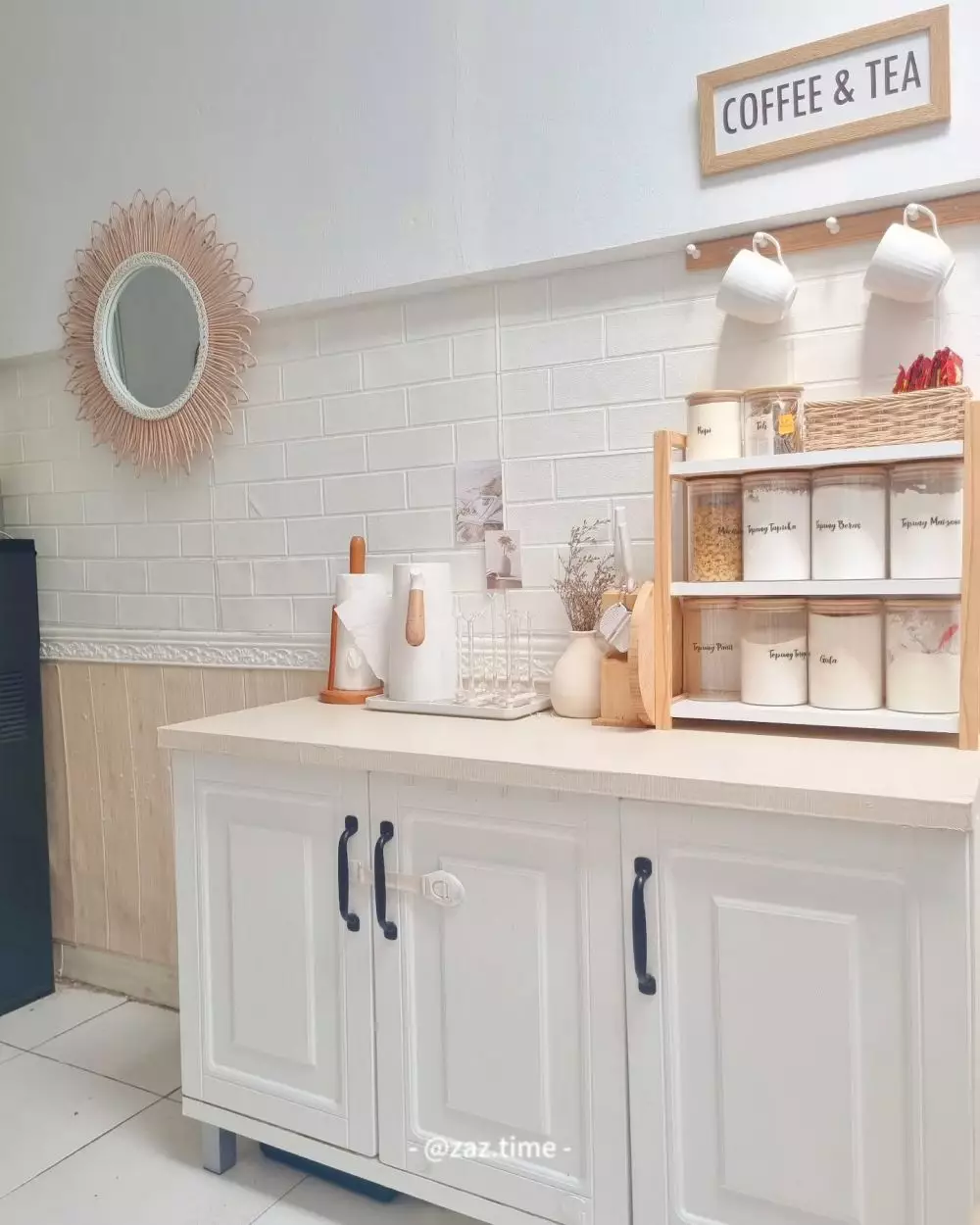 Dapur rumah subsidi makeover jadi plong © Instagram Dapur rumah subsidi makeover jadi plong © Instagram
