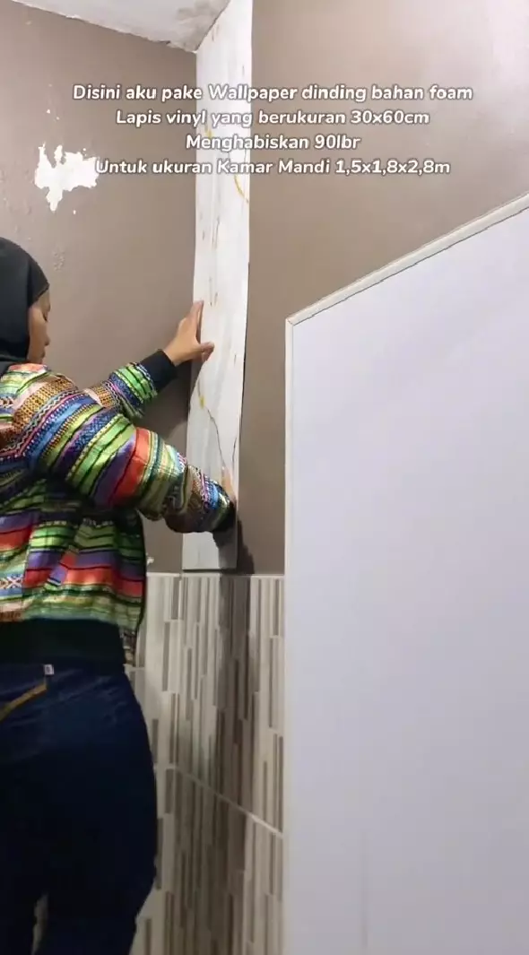 makeover kamar mandi wallpaper 4 ribuan © TikTok