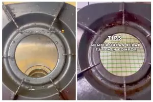 Trik basmi kerak dan noda minyak di tatakan kompor ala emak-emak, tanpa cuma cuma pakai 2 bahan dapur